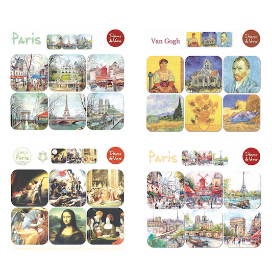 Tous nos dessous de verres souvenirs Paris