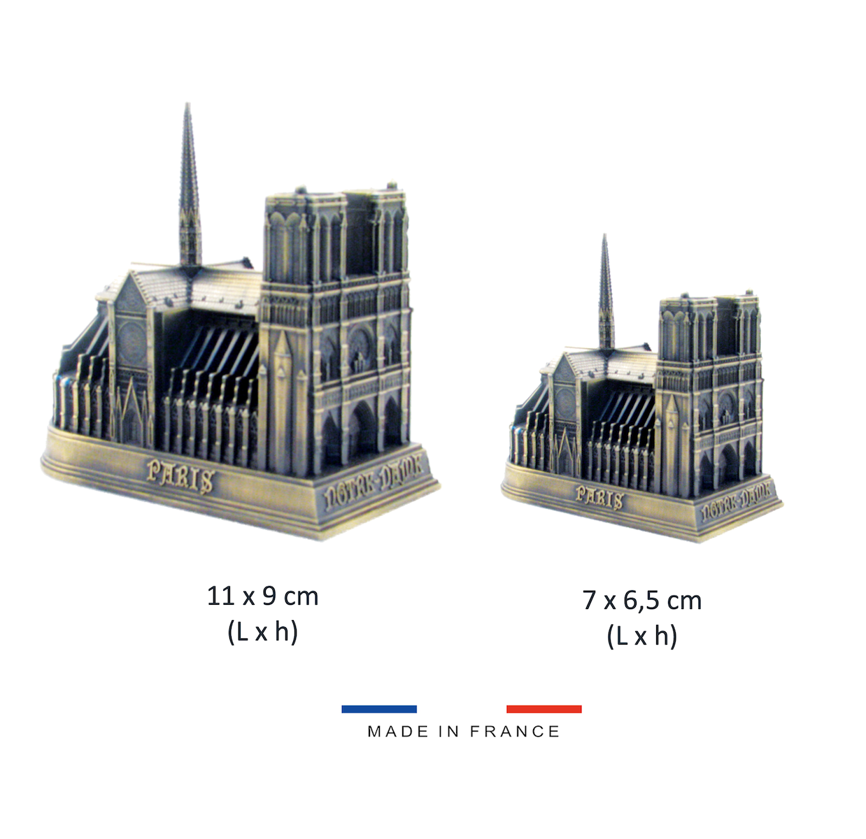 Notre Dame Métal miniature