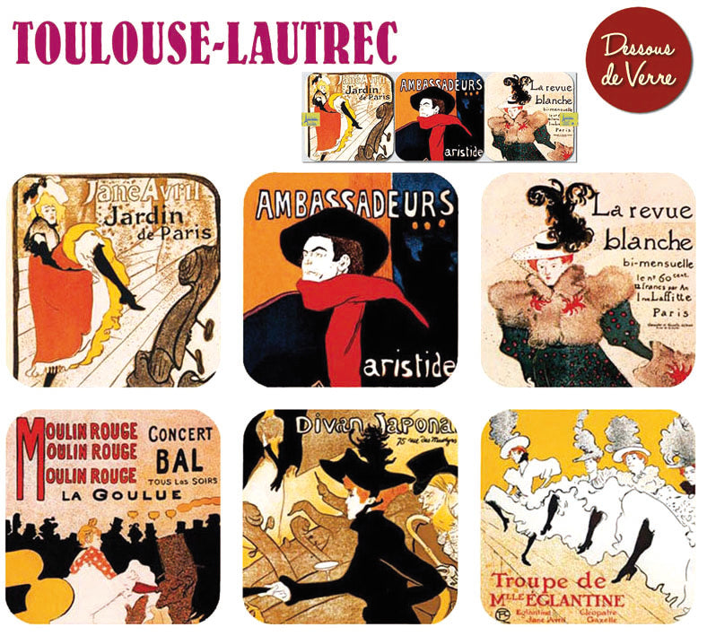 Dessous de verres Paris Toulouse Lautrec